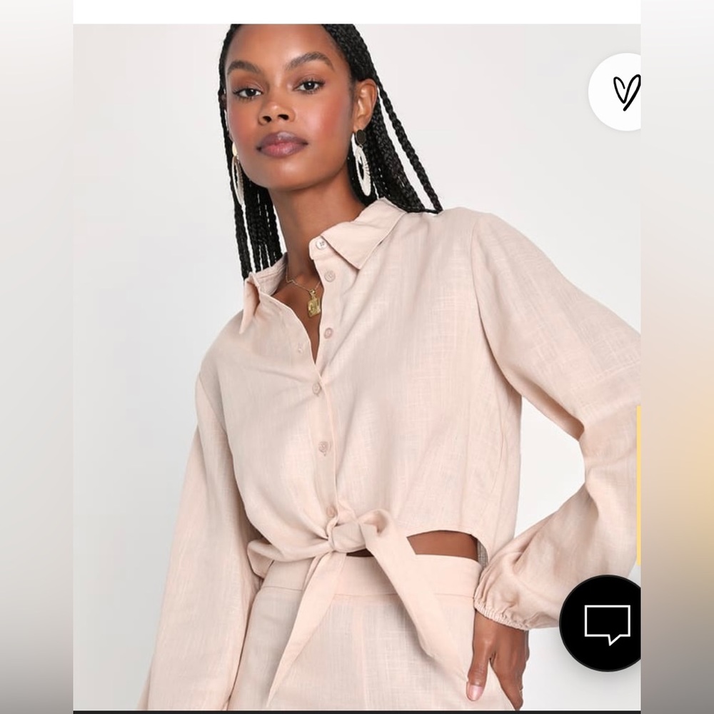 Lulu’s linen pant and shirt set